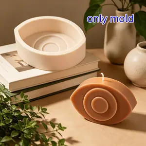 3D All-Seeing Eye Silicone Candle Mold Evil Eye Symbol Psychic Art Scented Candle Making Tool DIY Pyramid Handmade Soap Concrete Handicraft Mold Triangle Eye Mold for Aroma Plaster Resin Supplies Home Decor Soap Molds