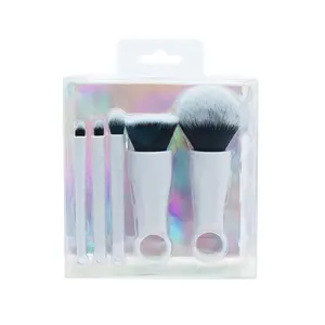Professional Makeup Brush Set, 5 Counts/set Portable Soft Makeup Brushes for Face Makeup, Multifunctional Makeup Tools for Women