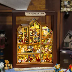 Cuteroom QH-032 DIY Dollhouse Kit, Mini Building Model Set with Furniture, Creative Room Decor, Ideal Gift for Teens & Adults, Miniature Set