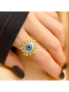European and American fashion hit: Exaggerated Devil's Eye Ring, Statement Ring, Jewelry Rings