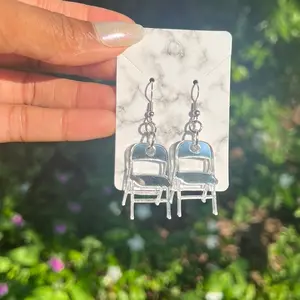 Folding Chair “Fk Around and Find Out” Earrings