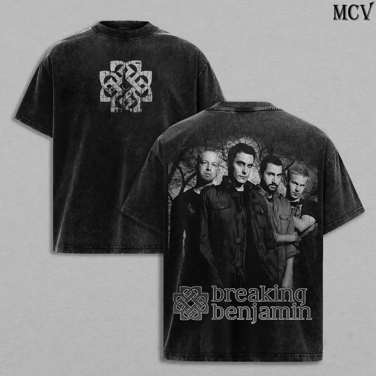 Breaking Benjamin Band Tee Washed, Vintage Oversize Heavy Cotton Unisex Alternative Metal Nu Metal Post-Grunge Rock T-Shirt & Sweatshirt, Retro Music Streetwear Top, World Tour Concert Merch, Live Performance Graphic Tee Gift for Fans RGJ