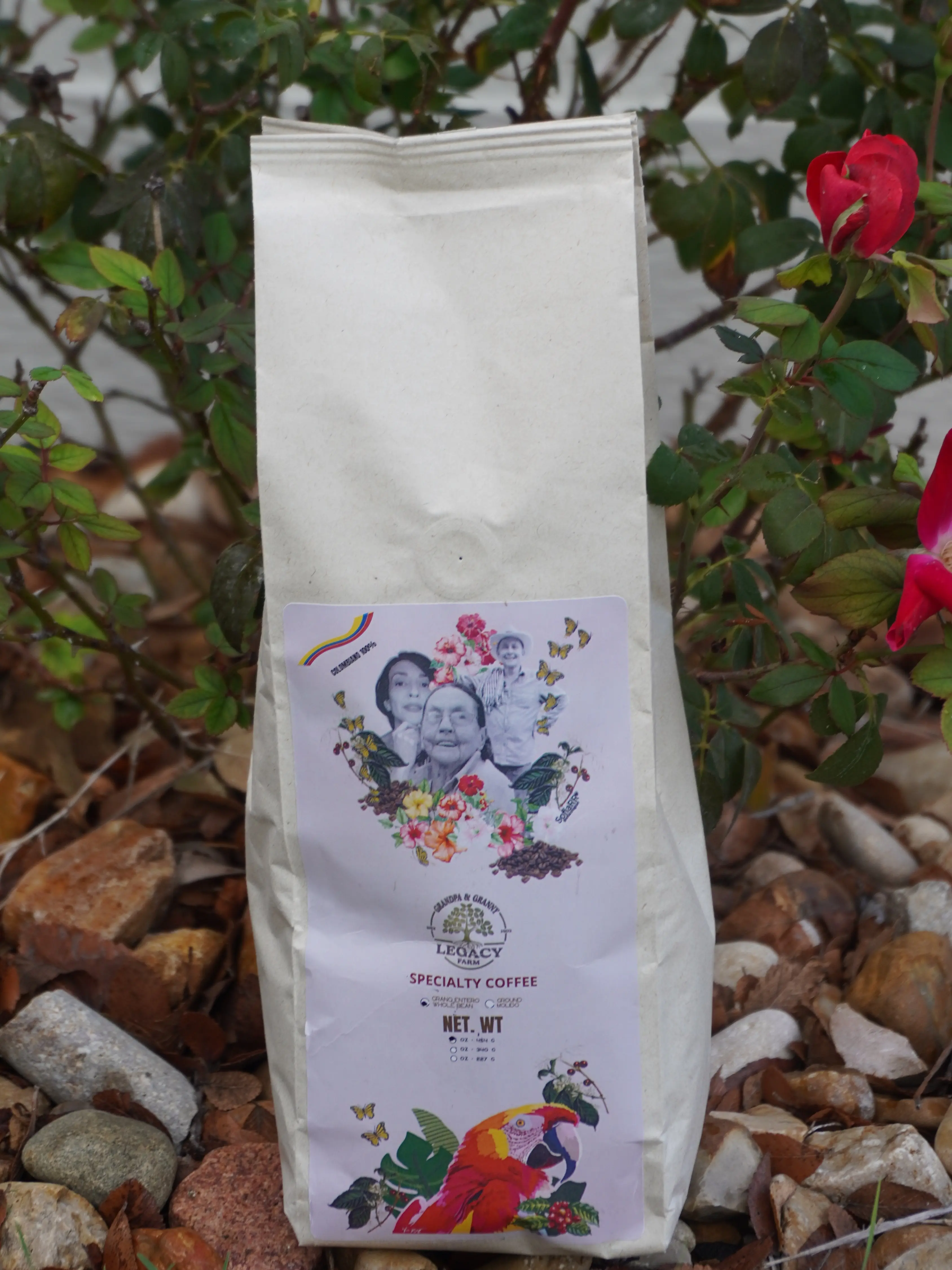 Legacy Farm 100% Organic Colombian Specialty Coffee - Handmade Whole-Grain Arabica - 84-point Score - Medium Citric Acidity - Ripe Mandarin Flavors - Perfect for Espresso & Pour-Over