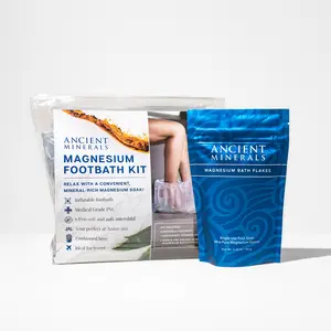 Magnesium Footbath Kit - Footbath with Foldable Basin for Magnesium, Ideal for Home Use, Easy to Use, Compatible with Magnesium Baths