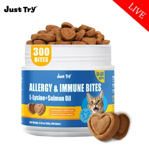 【Live Big Deal】JUST TRY Cat Allergy & Immune (300ct) - L-Lysine Support
