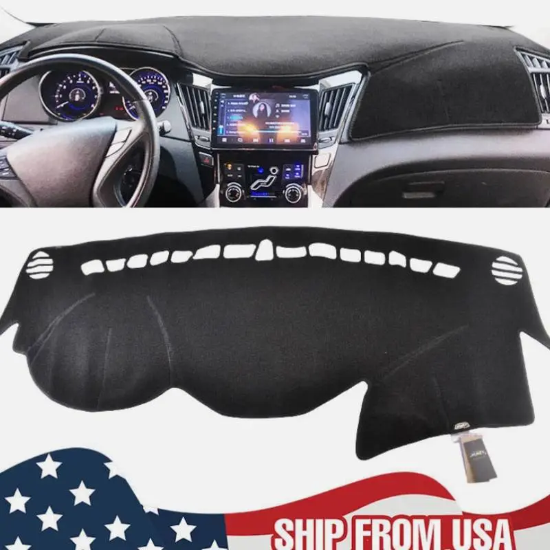 Custom Fit Dashboard Cover Mat for Hyundai Sonata 2011-2014, Anti Slip Dash Pad, UV Sun Protection, Reduce Windshield Glare, Dashboard Protector, Interior Styling Car Accessories