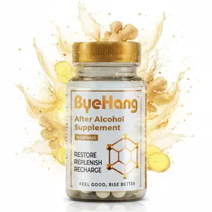 ByeHang Celebration Recovery & Liver Support Supplement High Potency DHM 1200mg Electrolytes Milk Thistle Prickly Pear Ginger B Vitamins Hydration Energy Formula Pharmacist Formulated 39 Capsules