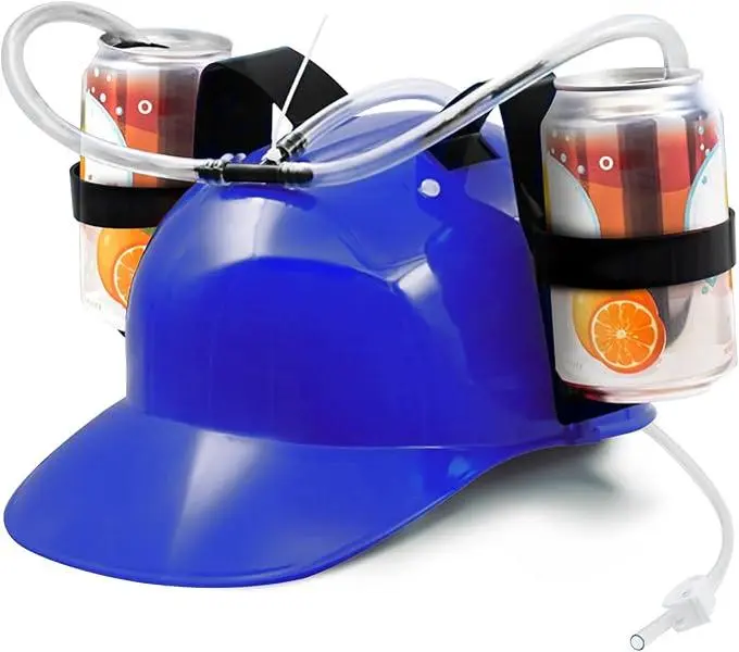 Drink Party Helmet 2 Straws - Fun and Convenient Design for Parties and Events