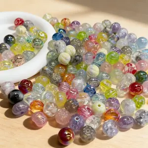 50g Mixed Color Gradient Beads Bag, Glass Texture, DIY Jewelry Making Kit, Perfect for Craft Lovers & Small Business Owners