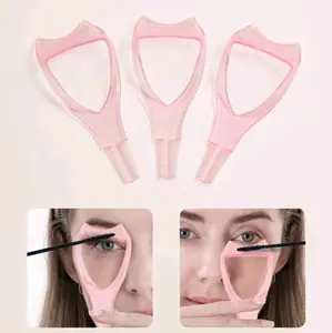 Mascara Eyelid Shield, 3 in 1 Mascara Shield Guard, Reusable Mascara Guard for Eyelashes, Mascara Shield Applicator Guard, Pink Eyelid Tape & Glue, False Eyelashes