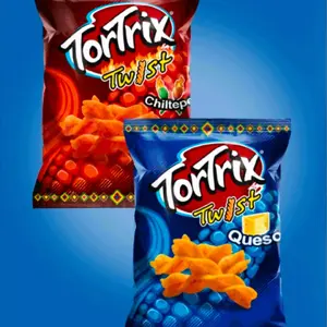 Box Mix 6 TORTRIX CHILTEPE + 6 TORTRIX TWIST QUESO azul Autentic Flavor of Guatemala 35gr c/u