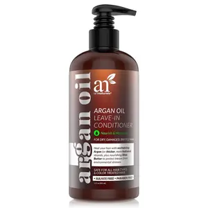 ArtNaturals Argan Oil Leave-In Conditioner - Made with Organic and Natural Ingredients - for All Hair Types – Treatment for Damaged, Dry, Color Treated and Hair Loss