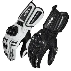 Men’s Genuine Leather Riding Motorcycle/Moto Gloves – Waterproof, Touchscreen Compatible, Racing Equipment, Winter Protection