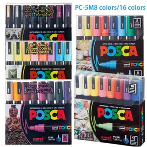 Mitsubishi 5M Mark Pen Set Series, including Art Markers Set, Mark Pen Hand Drawing, Graffiti Pen, Drawing Pen, Art Marker Pens, Art Supplies Office Drawing, POP Poster Advertising Pen, Art Professional Drawing, five sets to choose from