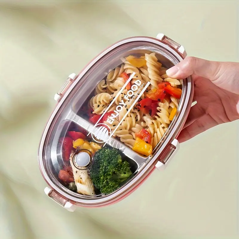 Stainless Steel Children's 2-Layer Lunch Box with Water-Injection Feature - Leakproof, Utensil-Included, Reusable Food Container, Reusable Packaging Lunch Boxes for School Tableware
