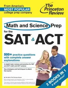 USED-Math and Science Prep for the SAT & ACT: 2 Books in 1 (College Test Preparation) by The Princeton Review (Paperback)