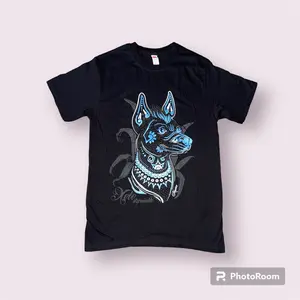 Xolo Azul Graphic Tee, Fitted Crew Neck Tshirt with Neon and Glow-in-the-Dark Inks, Summer Style