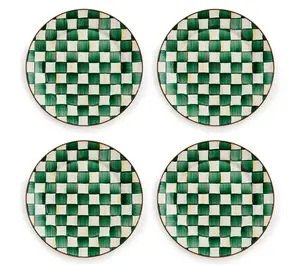 MacKenzie- Childs Set of 4 Enamel Chargers