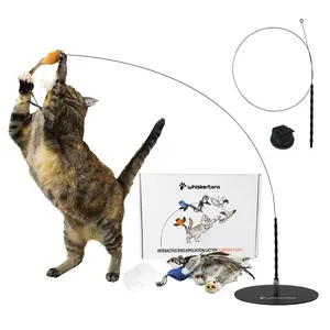 Whiskertons Interactive Bird Simulation Cat Toy Hybrid Bundle | Interactive Cat Toy | Realistic Bird Impression