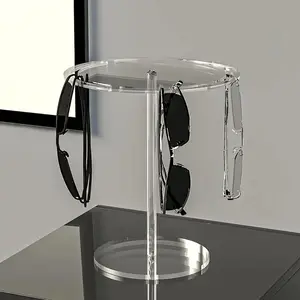 Acrylic Glasses Display Rack, Acrylic Display Risers, 1 Count Tabletop Glasses Organizer, Stylish Glasses Organizer for Home and Retail Use, Clear Display Stand, Display Holder