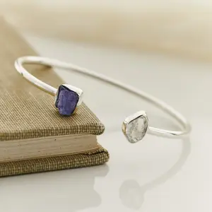 Tanzanite Herkimer Diamond Bracelet