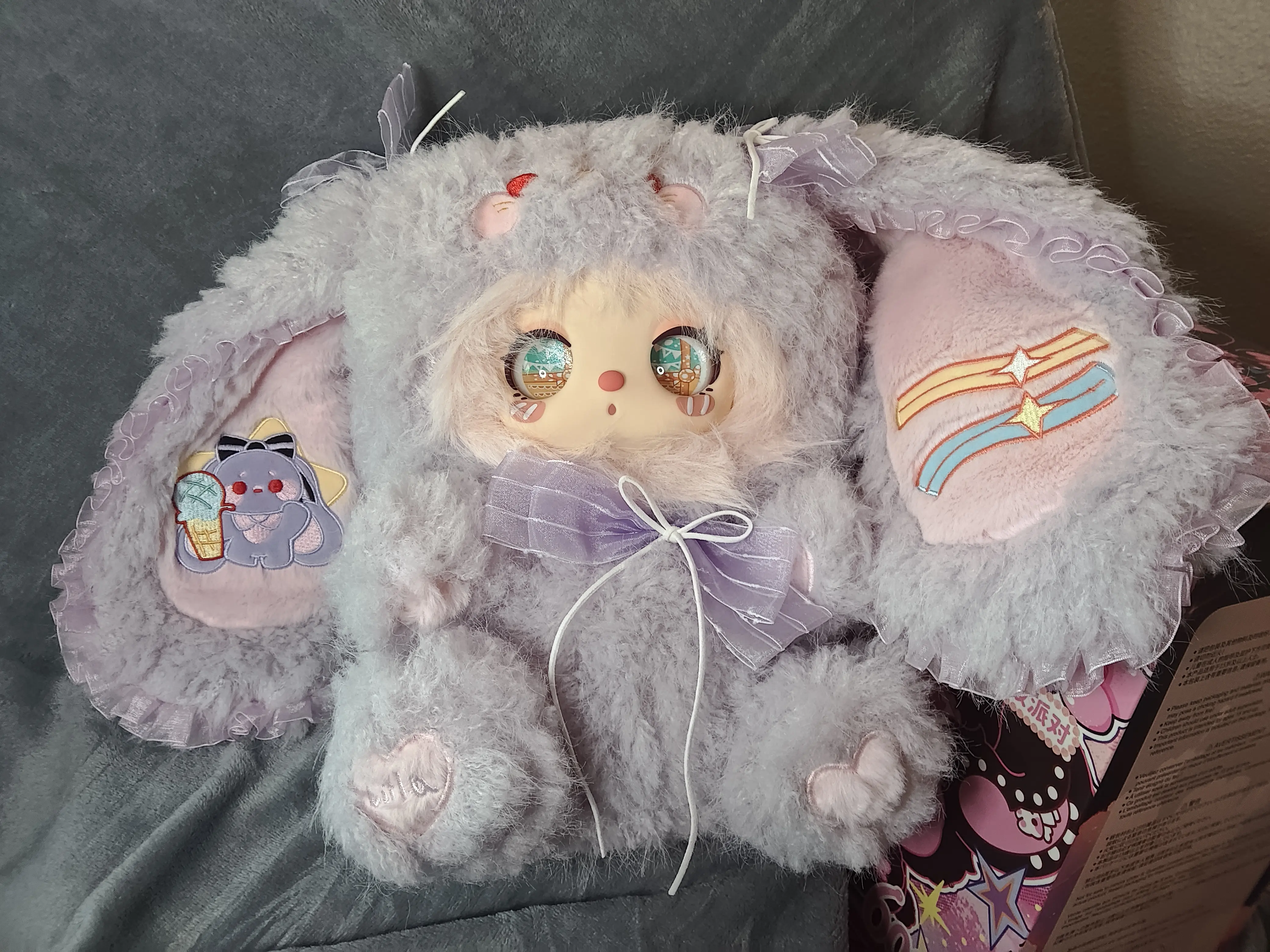 Lila's Masquerade Pastel Purple Idol Bunny Special Eyes Large 600% Plush