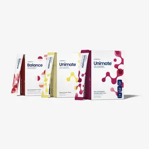 Unicity Feel Great - Lemon Unimate (1) - Raspberry Pomegranate Unimate (1) - Mixed Berry (1) - 30-day supply