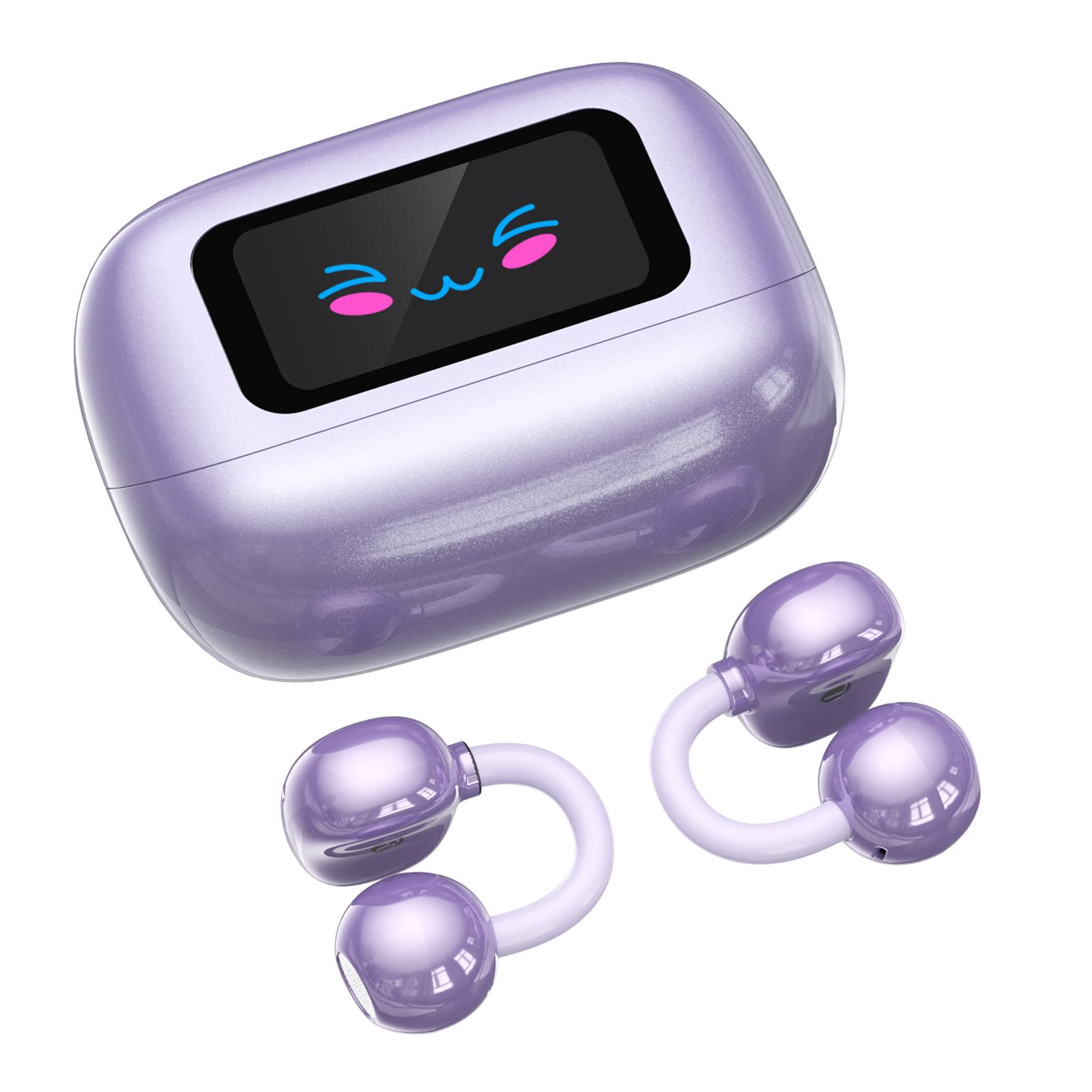 MINISO Bluetooth earphones: 1.5H fast charging+60H ultra long total battery life, real-time display of charging case/earphone battery level, only charged once a week for commuting/sports/business trips!