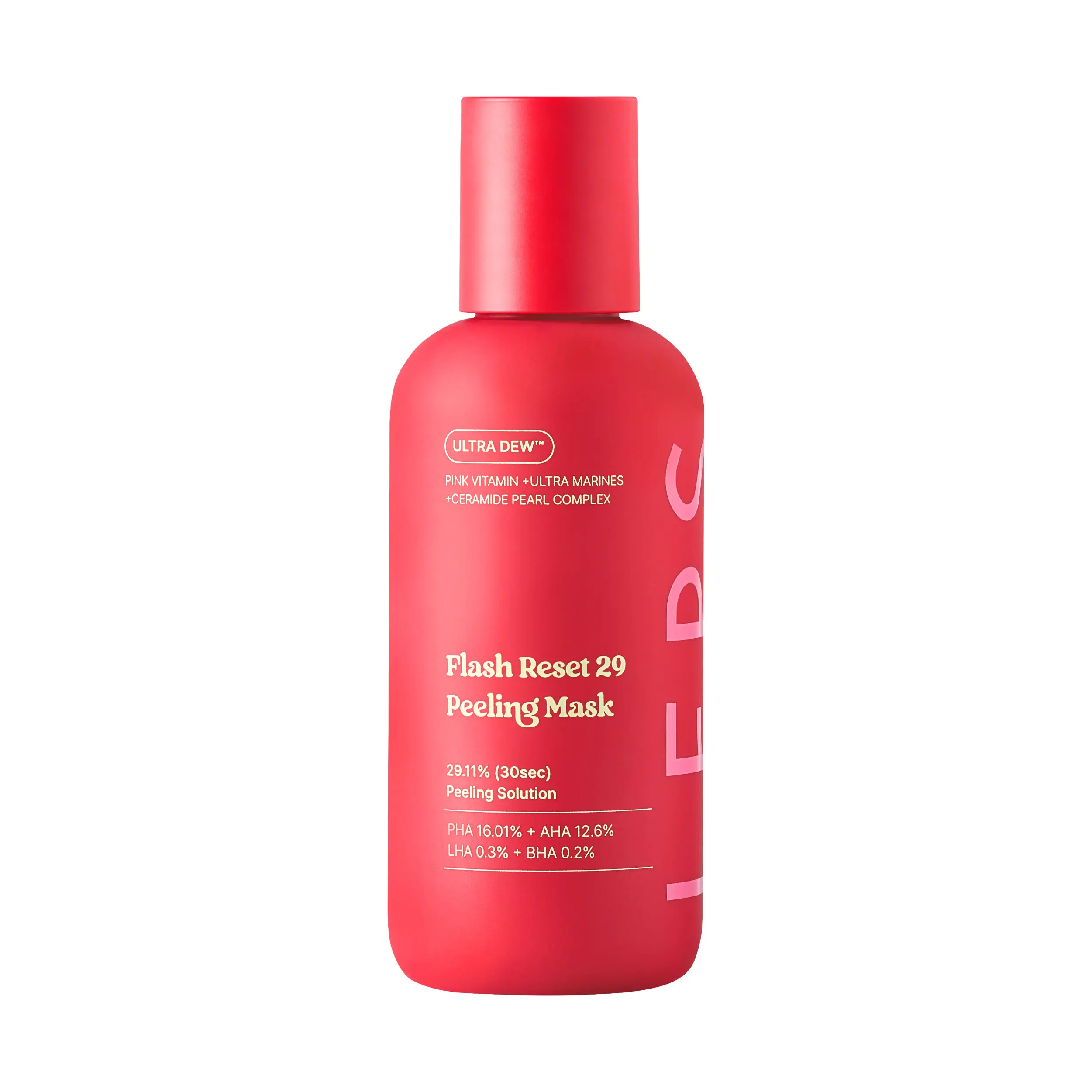 LEPS Flash Reset 29 Body Peeling Mask - AHA, BHA, PHA, LHA Cosmetic Body Care Exfoliator for Rough Skin, Normal Skin Texture & Glow (105ml, 3.55 fl oz), Exfoliating, Hyaluronic Acid, Bottle sohochic, Body Care Tips