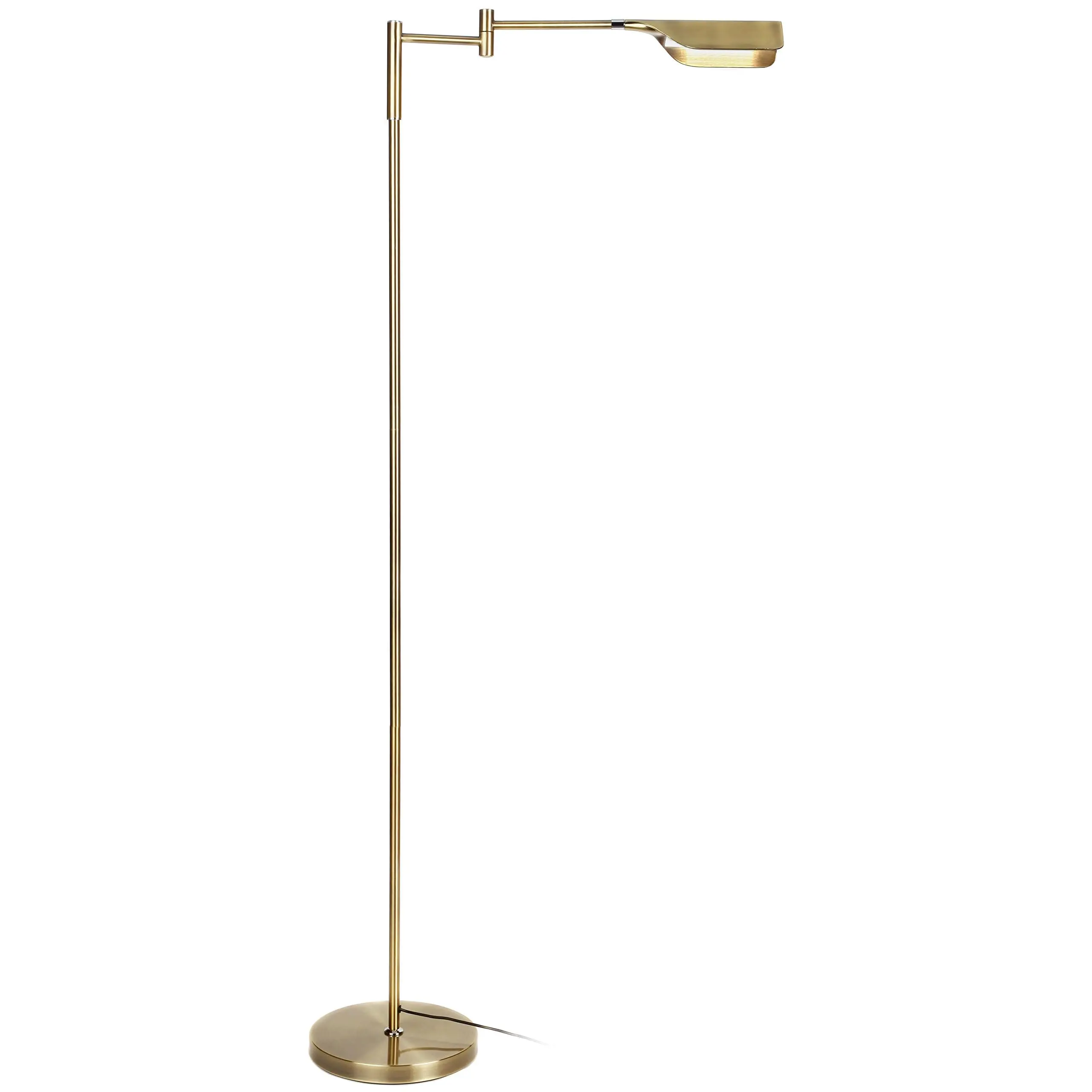 Brightech Leaf - Bright LED Floor Lamp for Reading, Crafts & Precise Tasks - Standing Modern Pharmacy Light for Living Room, Sewing - Great by Office Desks & Tables
