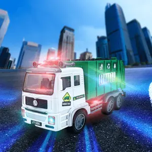 JoyX Garbage Truck for Kids - Classic & Novelty Toy Blue Monster