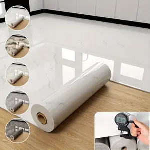 Extra Thick Self-Adhesive Marble Wallpaper and Peel & Stick Flooring - Waterproof Removable Modern Luxury Vinyl Tiles, White and Gray Marble Pattern, Easy Peel-and-Stick Installation, Ideal for Kitchen, Bathroom, Living Room. Perfect for DIY and Interior