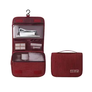 FeelinGirl Makeup Bag with Hanging Hook & Multiple Compartments 2