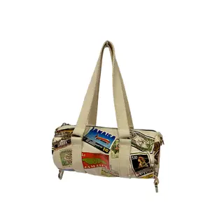 Jamaica Vintage Postage Mini Duffle - Barrel Bag
