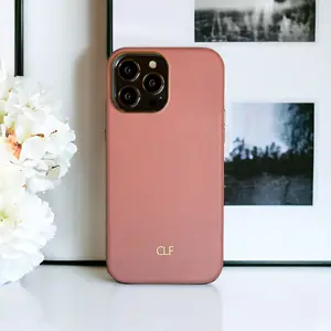Personalized Calfskin Leather iPhone Case