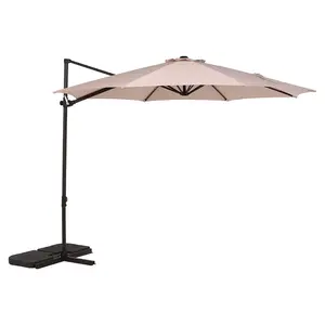 GRAND PATIO 10FT Outdoor Aluminum Patio Umbrella, Market Cantilever large outdoor umbrella( Base not included ) for shade