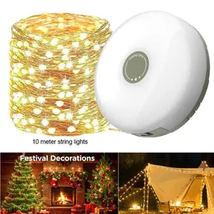 33ft 100LED Fairy String Lights,with 8 Modes & Quick Storage Hanging Tent Lights,for Home Bedroom Classroom Dorm Wedding Christmas Indoor Outdoor Decor,Warm White