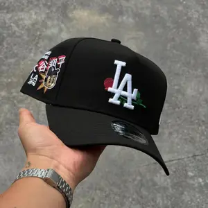 NEW ERA 9FORTY LA Dodgers Baseball Cap – Black Colorway with Iconic White Embroidered Logo
