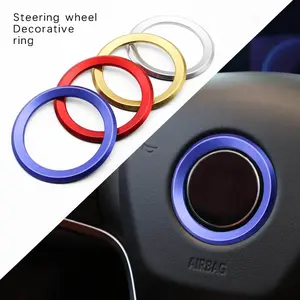 1PCS Car Steering Wheel Sticker Durable Metal Circle Logo Trims Cover For BMW 1 2 3 5 Series X1 X3 X5 X6 E36 E39 E46 E30 E60 E90 E92 F30