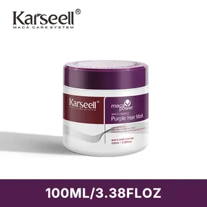 Karseell 3.38floz 100ml Purple Hair Mask Professional Neutralizes Brass & Yellow Tones For Blonde Silver Gray Highlighted Hair