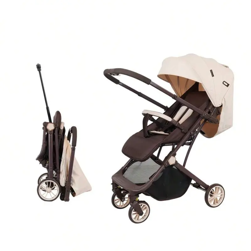High Landscape One Touch Quick Foldable Portable Baby Toddler Stroller Convertible to Suitcase with Anti-Skid Wheels & Large Capacity Basket Ideal for Travel, Strollers For Babies