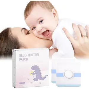 Baby Belly Navel Patches, Waterproof Cotton Pads for Baby Belly Button, Infant Umbilical Patch, Belly Button Patch for Baby Newborn, 8×8cm, 10 Pcs