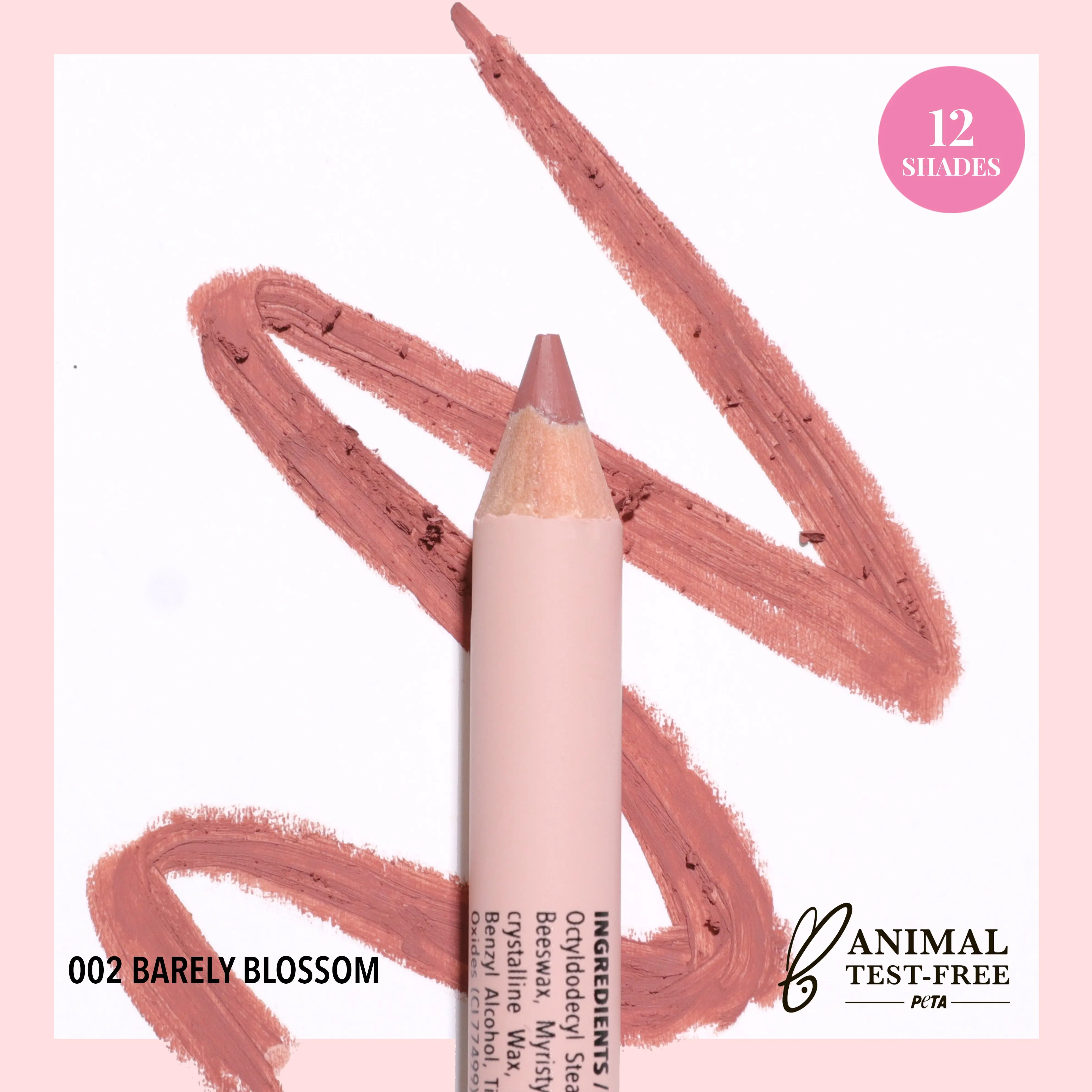 MOIRA | Signature Lip Pencil (002, Barely Blossom) | Creamy Lip Liner for Precise Definition & Long-Lasting Wear