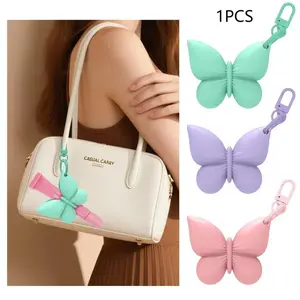 Portable Silicone Lip Gloss Holder, Clip-On Lip Balm Organizer, Keychain Design, Convenient Makeup Storage, Travel-Friendly Accessory