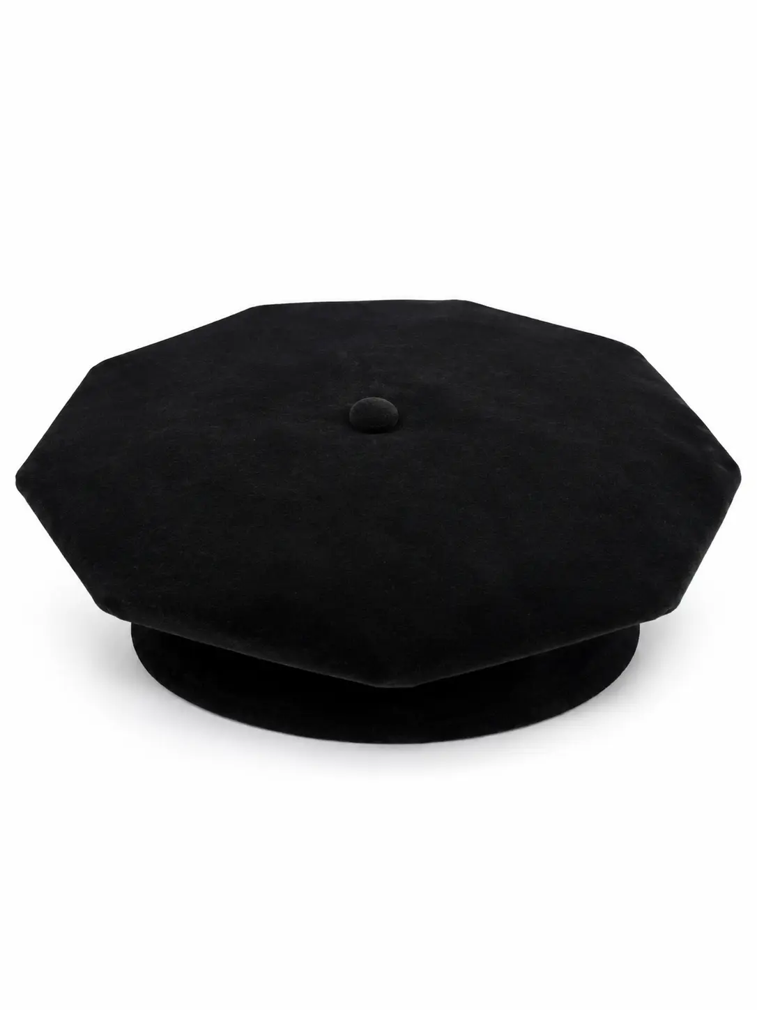 Doctoral Graduation Tam 8 Sided with Button,Doctorate Cap,Black Velvet Doctorate Cap