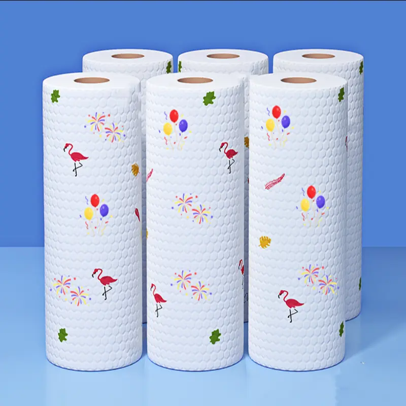 Washable Cleaning Household Towel Disposable De-greasing Kitchen Dishcloths household cleaning rag Wipes cloth multifunctional cleaning tool