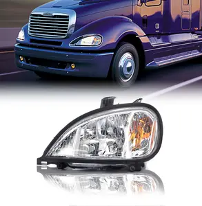 Torque Headlight Driver Left Side Replacement for 1996-2017 Freightliner Columbia Semi Trucks DOT SAE Approved Headlamp LH [Included All Bulbs] (TR026-L)