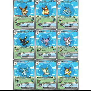 Full set All 9 "Bubble Eeveelution" FAN ART