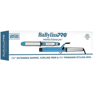 BaBylissPRO Nano Titanium 1 1/4" Curling Iron & Prima 3000 BNTPP54UC