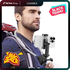 Neck Phone Holder, Hands Free Neck-Mounted Phone Holder, Adjustable POV/Vlog Chest Phone Holder for Recording and Filming, Compatible with iPhone 16 15 14 13 12 Android Seires and Action Camera